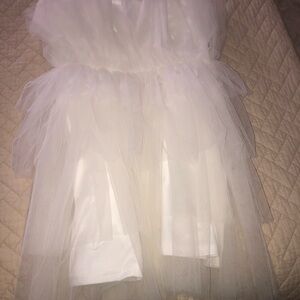 Elegant White Tulle Dress